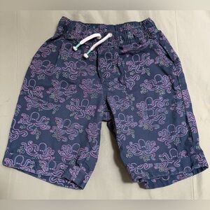 Cat & Jack Navy and Pink Octopus Print Cotton Shorts Size 3T‎ EUC